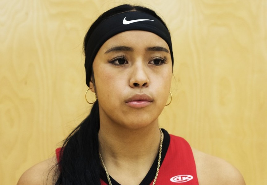 Jenelle Johnson-Sabbas is the assistant captain on the Alberni District Secondary School's senior girls basketball team. 