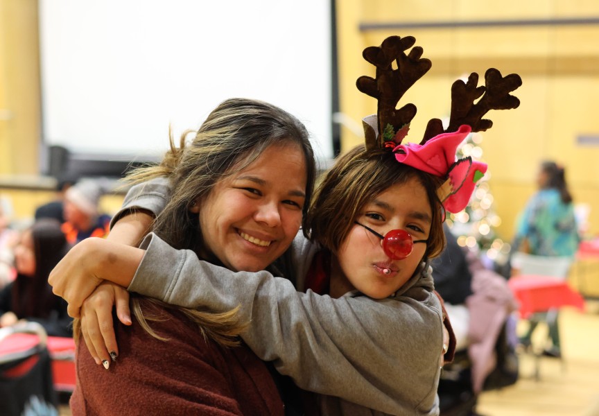 Kelsey, left, gave birth to her daughter Ash Campbell-Senay on Christmas Eve. Ash celebrates 14 trips around the sun this December. (Nora O’Malley photos)