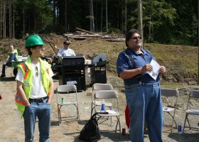 Kevin Pegg and Chief Charlie Cootes