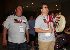 Grand Chief Doug Kelly and Chief Douglas White