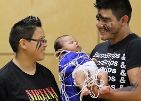 Clawakeen's first business as newly seated chief, naming of neice Aliyah Nicolaye now named Aniits'shiilth, sharing the name with father Randy's cousin Anita. Mom is Chelsea Paul