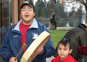 Neah Bay's Derek M. and son.