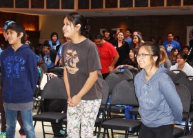 Kids having fun at the youth gathering