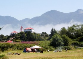 A look at the lighthouse from the camp area